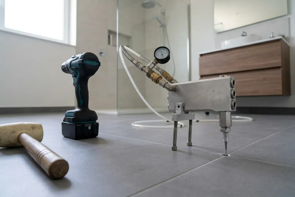 Kitbedrijf Druten – holle tegels injecteren