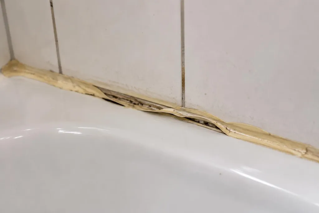 Kitbedrijf Druten – loslatende kit naast het bad